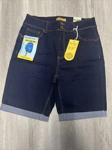 Wax Jean Women's Butt, I Love You 2 Button Dark High Rise Push Up Shorts 2XL New - Picture 1 of 15