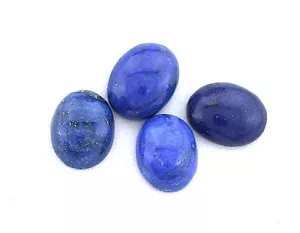 Two 9x7 9mm x 7mm Oval Lapis Cab Cabochon Gem Stone Gemstone CM80 - Picture 1 of 1