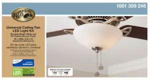 Hampton Bay Universal 12 in. LED Ceiling Fan Light Kit - 1001309246 - NIB - Picture 1 of 2