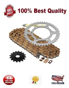 New Golden O-Ring Drive Chain & Sprockets Kit for Yamaha R6 YZF-R6 2006-2016 - Picture 1 of 3