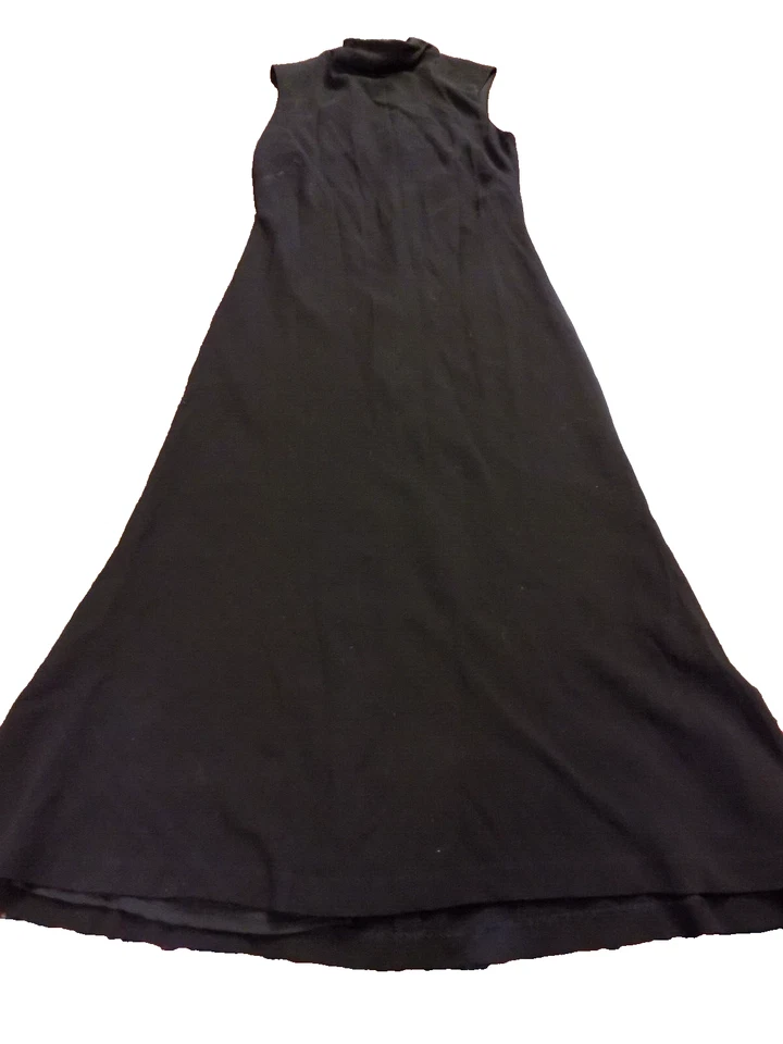 Maxi Vestido De Colección Años 90 Y2K Sin Mangas Cuello Alto Elegante Clásico Chic Ralph Lauren 6 Foto 1 de 4