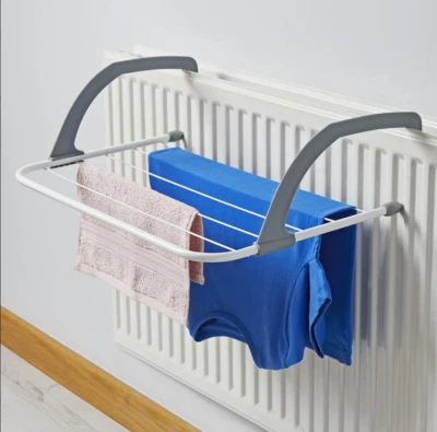 RADIATOR WINDOWS AIRER ADJUSTABLE Clothes Towel Laundry Rack Folding Dryer - Image 1 of 4