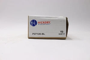 (10-Pk) Hickory Hardware Coat Hook Double Black 5/8" Center to Center P27120-BL - Picture 1 of 1