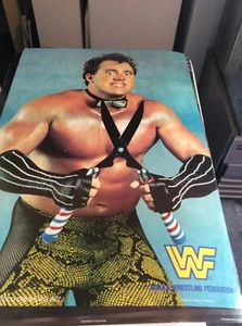 RARE 1980S WWF WRESTLING POSTER BRUTUS THE BARBER BEEFCAKE WWE  - Picture 1 of 4