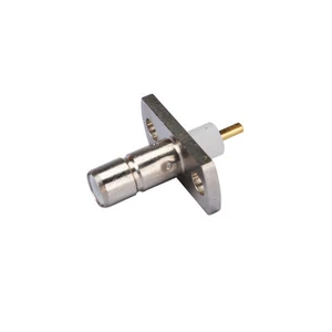 SMB 2 hole panel mount jack Female connector with short dielectric & solder post - Picture 1 of 3