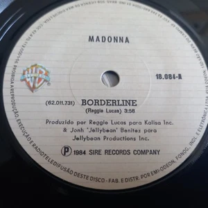 7" MADONNA "THINK OF ME" + "BORDERLINE" VG+ BRAZIL PRESS 33rpm 84' DANCE POP - Picture 1 of 3