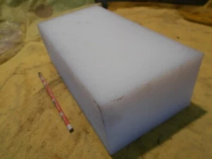 Placa plana de plástico mecanizable NATURAL UHMW BAR 4"" x 6"" x 12"" LARGA - Imagen 1 de 1