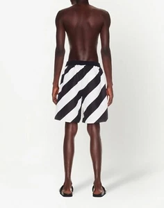 OFF-WHITE DIAGONAL LOGO SURFER SHORTS COSTUME DA BAGNO UOMO OMFD008S23FAB0011001 - Imagen 1 de 5