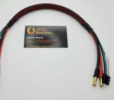 Cable de carga de batería 4s XT60 Lipo Gens Ace estilo T cable de equilibrio bala de 5 mm Foto 1 de 4