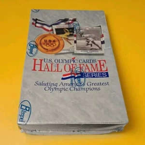 Tarjetas coleccionables olímpicas Impel 1991 serie Salón de la Fama de Estados Unidos caja sellada de fábrica - Imagen 1 de 2