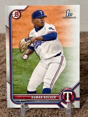 2022 Bowman Draft Paper Kumar Rocker Rangers  1st Bowman Prospect #BD-164 - Image 1 of 2