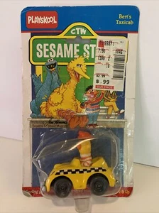 Vintage 1987 Playskool Sesame Street BURT'S TAXI CAB Diecast Vehicle Sealed MOC - Picture 1 of 4