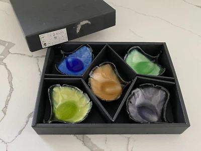 Vintage Gingko Leaf North American Trading Co Japan Tonsui Sauce Dipping Bowl - Image 1 of 4