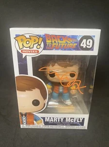 MICHAEL J FOX SIGNED Marty McFly Funko POP #961 Back to the Future Official Pix - Picture 1 of 7