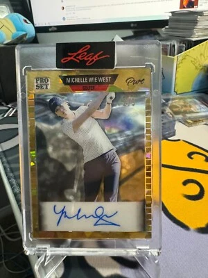 2023 Pro Set Michelle Wie West Gold Auto 2/3 - Image 1 of 2