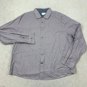 Claiborne Slim Fit Stretch Button-Up Shirt Men's XXL Long Sleeve Multi Floral - Picture 1 of 9