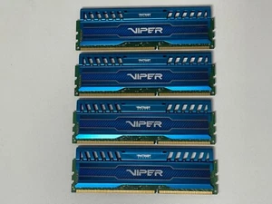 PATRIOT Viper 32GB (4X8GB) DDR3 1600MHz PC3-12800 PV316G160C9KBL Memory - Picture 1 of 4