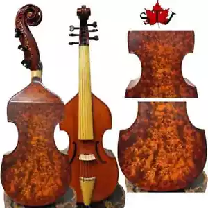 SONG Brand gamba Concert bird's eye big 6 strings 18 1/2" viola da gamba#15977 - Picture 1 of 15