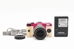 Pentax Q10 12.4MP Pink & White Digital Camera 02 Lens Used Near Mint From Japan - Picture 1 of 11