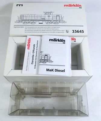 Märklin 33645 LEERKARTON Diesellok Typ MaK 1200 Tegernsee Bahn H0 OVP HO DIGITAL - Bild 1 von 3