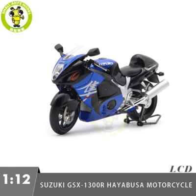 1/12 Suzuki GSX-1300R Hayabusa LCD Models Diecast Motorcycle Model Car - Image 1 of 3