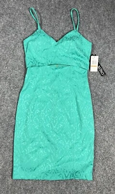 NUEVO CON ETIQUETAS XOXO Vestido Verde con Cremallera en la Espalda Correa Espagueti Talla 7/8 Foto 1 de 4