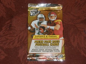 2003 Press Pass Football Retail Pack Auto? Autograph? Jersey? Carson Palmer RC?
