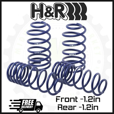 Передние и задние спортивные пружины занижения H&R | Подходит для хэтчбека Honda Civic 2022 года - Изображение 1 из 2