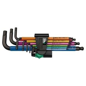 Wera 950/9 Metric Hex-Plus Tip Color Coded L-key Allen Wrench Set 9-PIECE SET - Picture 1 of 2