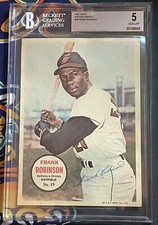 1967 Topps Frank Robinson Posters Insert BGS 5 Orioles