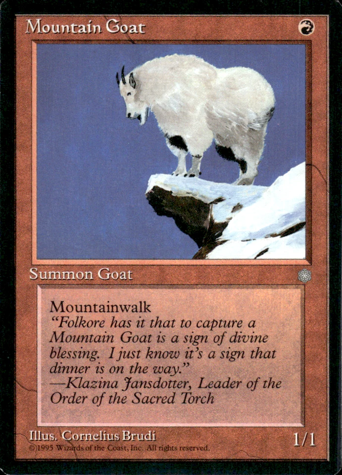 Mountain Goat -  MTG - NM - ICE AGE - Magic the Gathering - Image 1 of 1