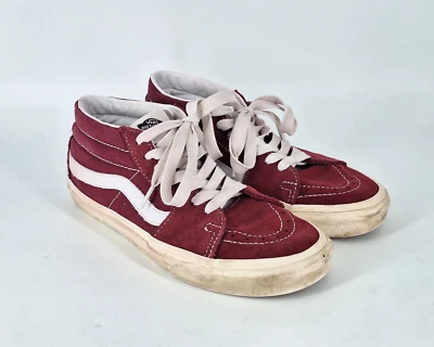 Vans Sk8-Mid Reissue (Retro Sport) Bordeaux Rot Sämisch Leder Gr. 40,5 - Bild 1 von 4