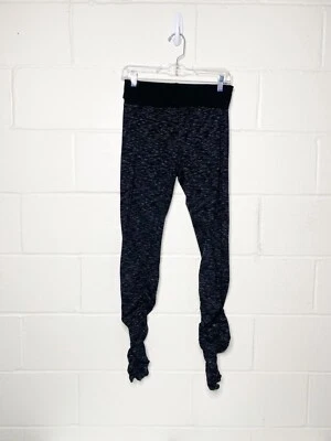 Pantalones de fitness HARDTAIL FOREVER pierna acanalada leggings de yoga talla mediana negro mármol Foto 1 de 4