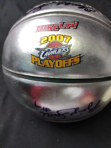 Autographed Cleveland Cavaliers Basketball 2007 Playoffs 5 Signatures NO COA - Picture 1 of 8