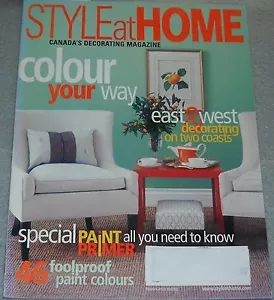 Style at Home Magazine March 2004 Colour Your Way East & West Decorating - Picture 1 of 1