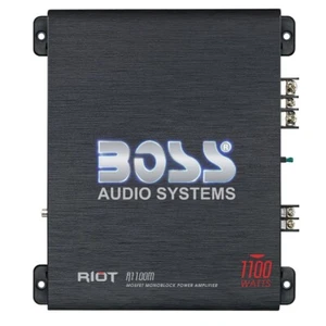 1 BOSS AUDIO SYSTEMS RIOT R1100M Verstärker 1 Kanal Klasse AB 1100 Watt Max - Bild 1 von 7