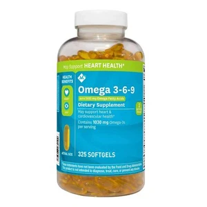 Member's Mark Omega 3-6-9 Dietary Supplement (325 ct.) by Members Mark - Picture 1 of 7