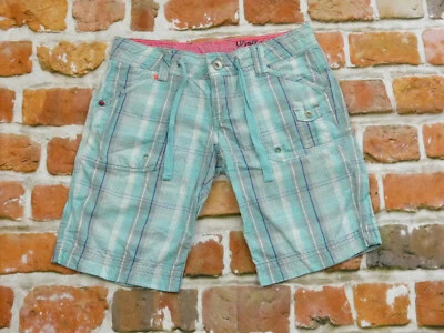 Pantalones Cortos Deportivos O'Neill Azul Claro Bermudas a Cuadros Talla: 26 Punta Top Foto 1 de 4
