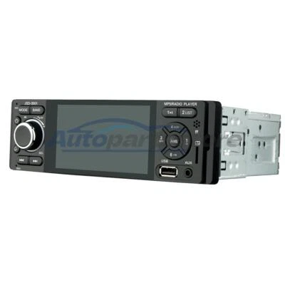 Car Radio MP5 Player Stereo Bluetooth Touch Screen Audio W/2 Cable Single Din - Image 1 of 4