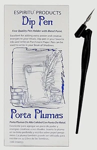 DIP PEN WITH METAL NIB 7" BOLÍGRAFO DE INMERSIÓN CON PUNTA DE METAL 7" - Picture 1 of 1