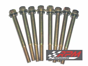 (8 Pack) Holley Carburetor Fuel Bowl Screws & Nylon Reusable Gaskets 2 1/2" Long - Picture 1 of 1