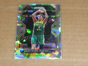 2022 Panini Prizm WNBA CRACKED ICE ATOMIC MERCEDES RUSSELL STORM #130 J8024 - Picture 1 of 1
