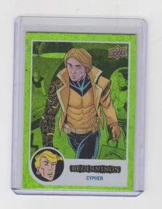 2024 UD Marvel Beginnings Cypher Green Rainbow Mirror World card #109 Ltd #33/61 - Bild 1 von 2