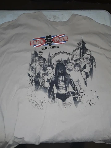 WWE Authentic NXT Takeover 2015 UK Tour T Shirt Finn Balor Samo Joe Asuka  3XL Cover