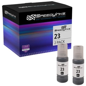 Speedy Replacement for Canon GI-23 / 4696C001 Black Ink Bottle 2-Pack Pixma G620 - Picture 1 of 4