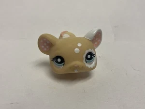 Littlest Pet Shop TAN MOUSE LPS #1618 - Authentic Pink White Ears Green Dot Eyes - Picture 1 of 4