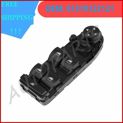 61319122121 Interruptor elevador ventana delantera izquierda nuevo apto para BMW X5 2007-2013  Foto 1 de 4