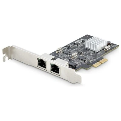 StarTech.com Scheda di rete 2.5 Gigabit a 2 porte - Scheda Ethernet PCIe da 2,5  - Immagine 1 di 4