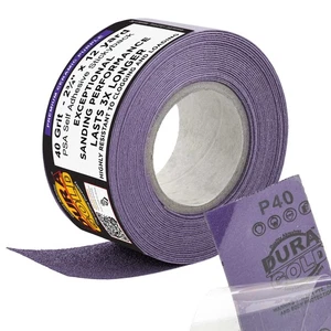 40 Grit Purple Ceramic 2.75" x 12 Yard Roll Self Adhesive Longboard Sandpaper - Picture 1 of 5