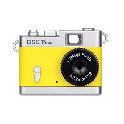 Kenko Toy Camera DSC Pieni 1.3MP Photo Video microSD Lemon Yellow Japan - Image 1 of 4